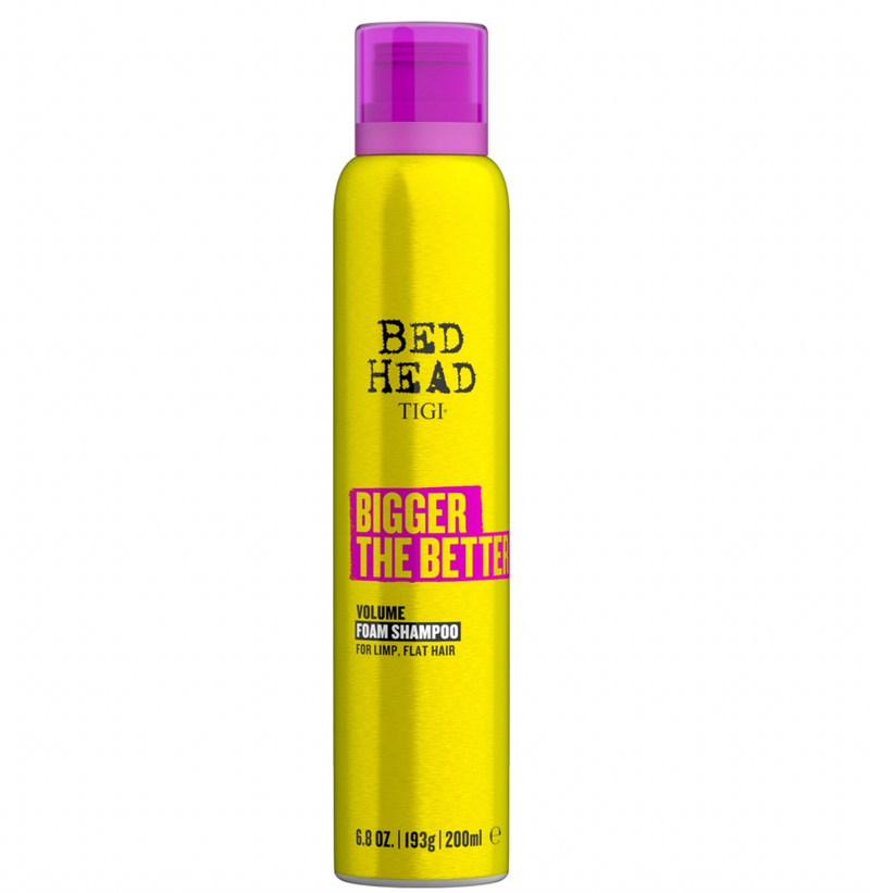 Volumennövelő hab sampon Bed Head Bigger The Better (Volume Foam Shampoo) 200ml