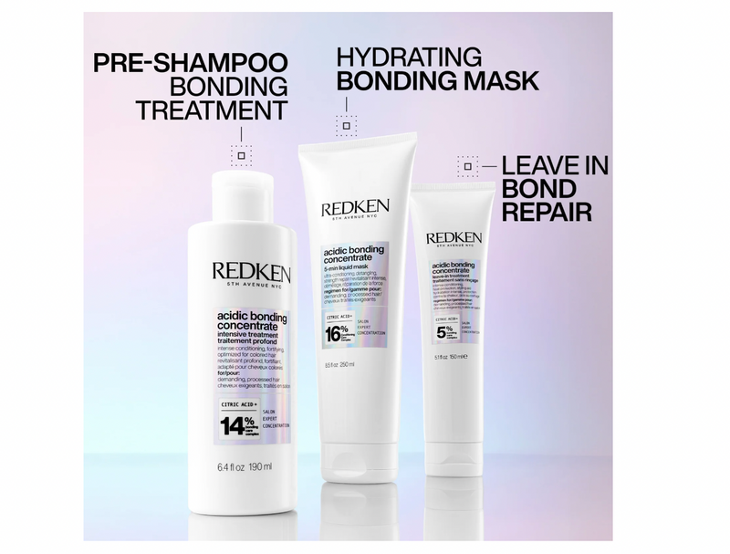 Redken Acidic Bonding Concentrate haj maszk regeneráló hatással (5-min Liquid Mask) 250ml