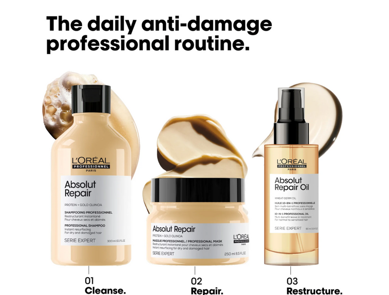 L’Oréal Professionnel Serie Expert Absolut Repair mélyregeneráló sampon száraz és sérült hajra